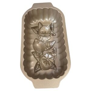 Nordic Ware Lemon Bread Pan Embossed‎ Citrus Design Baking Mold USA Made